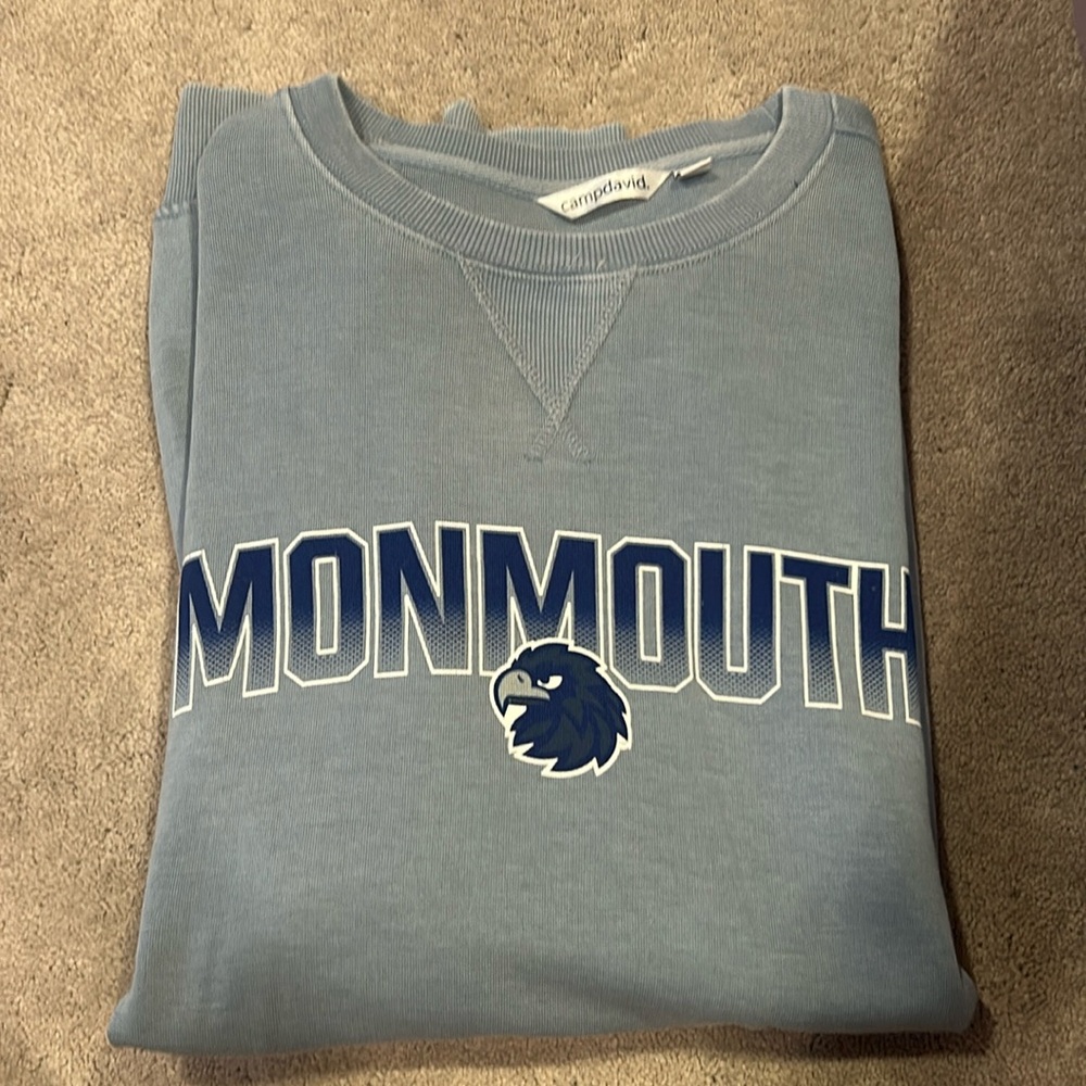 Never Worn, Monmouth University Sweatshirt, Crewneck no hood